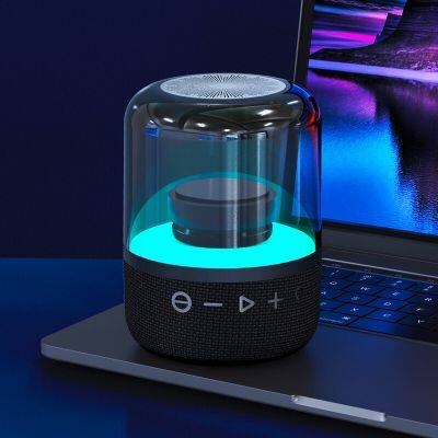 Custom 8W Outdoor Super Bass Portable RGB Speakers Bluetooth Wireless