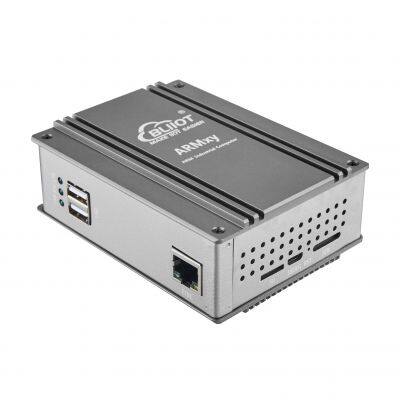 DIN35 Rail mounting  ARM Cortex-A7 processor Controller RS485 CAN 8DI 4DO support  SCADA for Industrial IoT