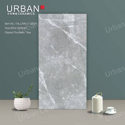 Foshan New Design 600X1200mm Factory Wholesale Ceramic Glossy Glazed Polished Porcelain Floor Wall Tile