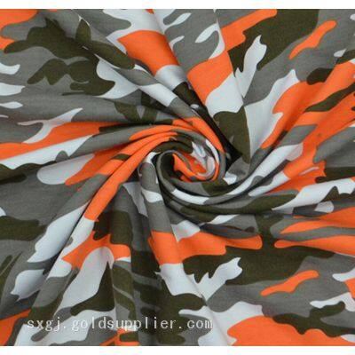 Thermal French Terry Cvc 80% Cotton 20% Polyester 260g And All Over Camo Printed Fabric