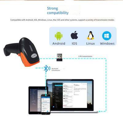 Xingtong Xt6608 Long Barcode Scanner for Laminated and Reflective Codes, High-precision qr Code Wireless Scanning Gun photo-3