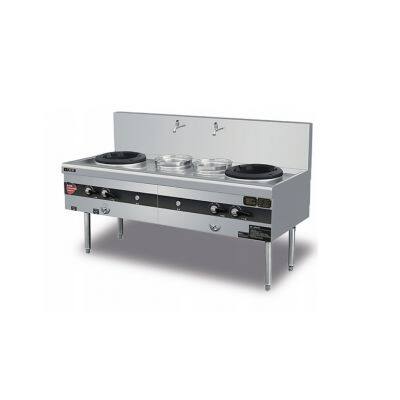 KuaiChu Double Burner & Double Warming Natural Gas Stove