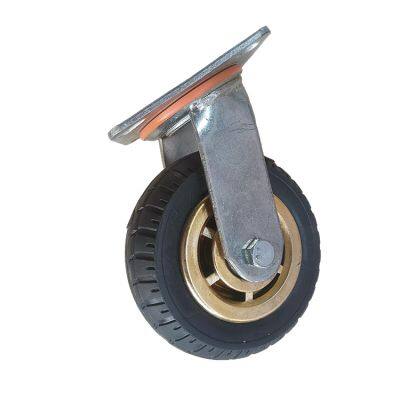 360° Rotating Base Caster for Fiber Optic Cable Handling Equipment - Conveyor, Pusher, Puller, Feeder, Traction Machine