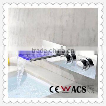 LED sink faucet ,Led light faucet,Rainfall basin wall-mounted faucets