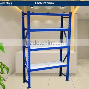 Clothing Factory Storage Rack Blue Warehouse Racking Storage Material and Garment Heavy Duty Metal Shelf With 4 Tiers photo-2