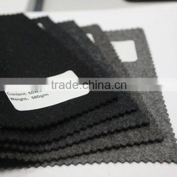 DXW 090680-3 50 Wool 50 Poly Heavy woolen Fabric Melton Stock for Overcoat