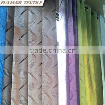 80%Polyester20%polyamide Jacquard Simple Wave Design 8 Eyelets Curtains photo-4