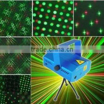 6 in 1 Mini Laser Stage Lighting with RG colors in 6 Patterns