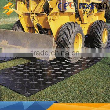 HDPE black two sides textured traction mats