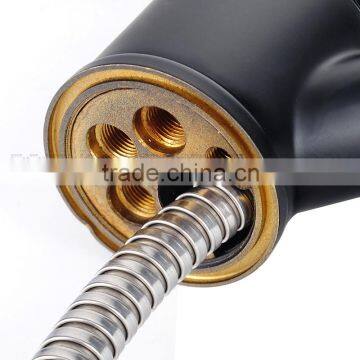 Top Level Black Pull Out Chrome Surface Single Lever Kitchen Mixer photo-4