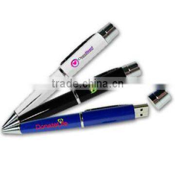 metal pen shapes usb pen drives with cap