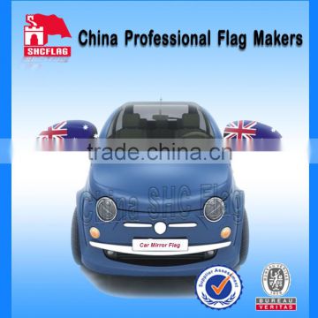 Promotion decorative high quality printed car mirror flag