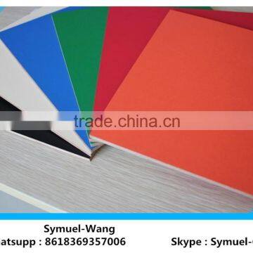 Melamined laminated faced MDF board / Plywood for decoration