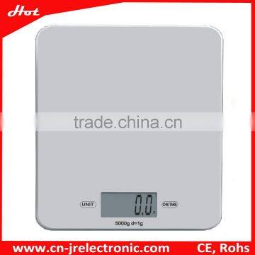 5kg kitchen appliance Elegant Super Slim Glass white Kitchen Scale with Low Price
