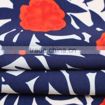 Spring Wholesale Women Dresses Silky 100%Polyester Mechanical Stretch CDC Crepe Flower Print Fabric Supplier's Choice photo-2