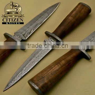 CITIZEN KNIVES, CUSTOM HAND MADE DAMASCUS STEEL HUNTING DAGGER KNIFE