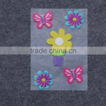 Spring decoration flower and butterfly stickers for holiday