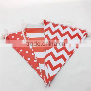Wholesale Party Supplies Paper Triangle Flag Banners for Wedding Decoration photo-4