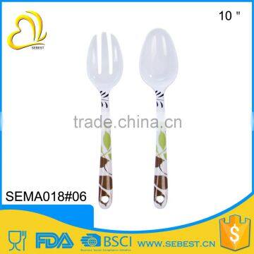 hot selling durability plastic tableware melamine spoon and fork