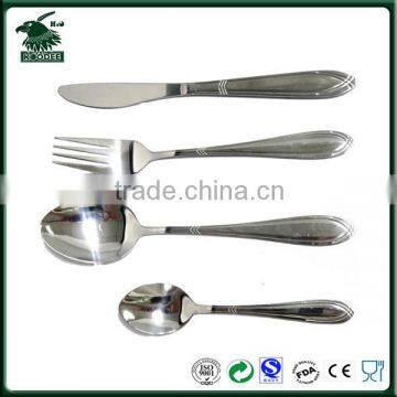 High Quality Stainless Steel Fork Knife Spoon Restaurant Cultery Sets