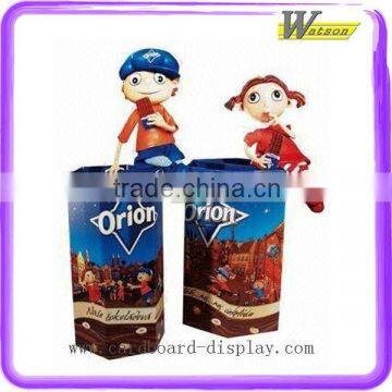 Cartoon Supermarket Cardboard Chocolate Dump Bin Display