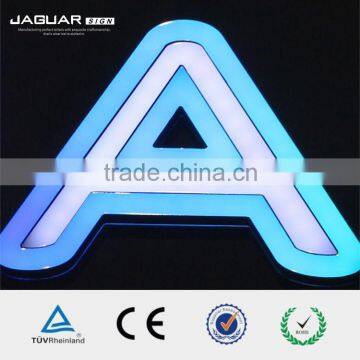 wifi wireless acrylic front-lit RGBW led digital scrolling letter sign display