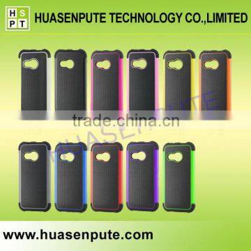 2 in 1 Shock Proof Heavy Duty TPU+PC Phone Case For HTC M8 Mini