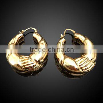 2015 latest trends zinc alloy small gold earrings