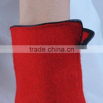 Shetland Screen Touch Customized Wool Gloves With Side Opening photo-2