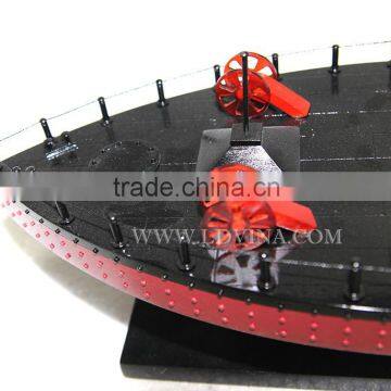 U.S.S MONITOR WOODEN WAR SHIP MODEL photo-3