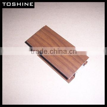 2014 Hot Sell Wood Grain Transfer Window Aluminum Profile