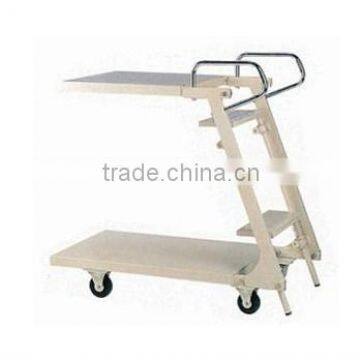 Steel folding Supermarket folding ladder lift truck