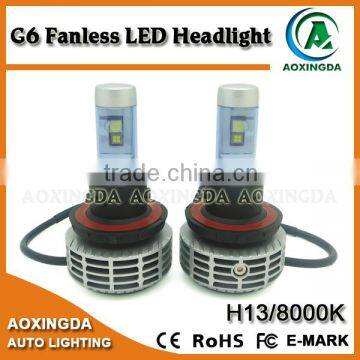 2016 new arrival G6 H13 hi/lo car LED headlight 3000K 4300K 6500K 8000K 10000K