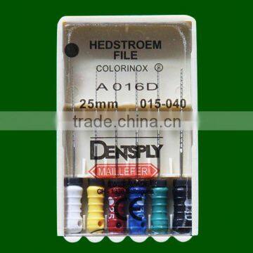 Dentsply Maillefer Files Hedstroem File Colorinox dentsply files