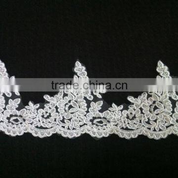 Simple Saree Border Lace Trim Embroidered Bridal Lace