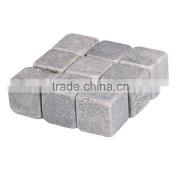 20mm gray sopastone whiskey rocks colling reusable ice cubes