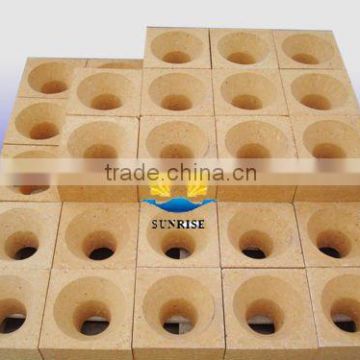 Refractory fire clay bricks for furnace hot blast stove