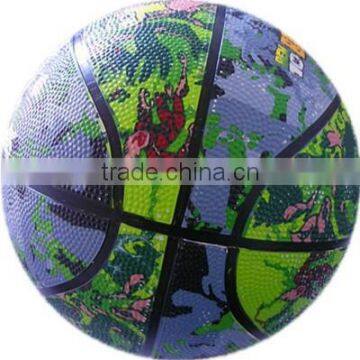 colorful rubber street basketball