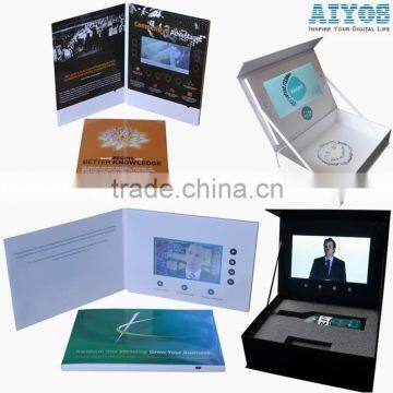 Paper Card + LCD Screen + USB + Battery 7 Inch Advertising Video Brochure photo-5