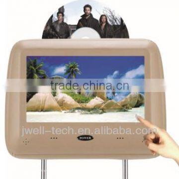 9" headrest DVD player monitor with HDMI and touch optional