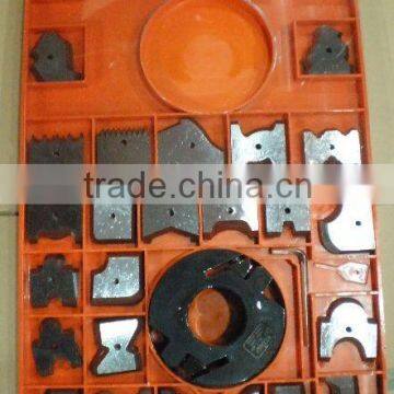 OMAS type Steel Body Cutter Head With Changeable Mould Knives For Shape Cutting