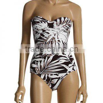2016 newest bikini set brazilian bandage strapless high waist swimwear for women