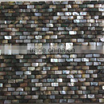 8mm Thickened blacklip mother of pearl mosaic can mix with stone mosaic,glass mosaic,bathroom tile