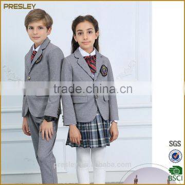 Presley OEM New Arrival Custom Suit Cheap 12 Years Clothes Cotton Blazers photo-2