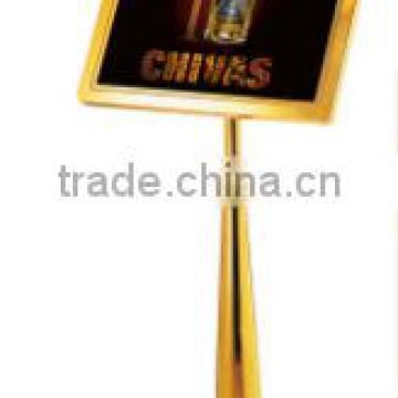 Hot sale Hotel Lobby guide advertising sign post/sign stand