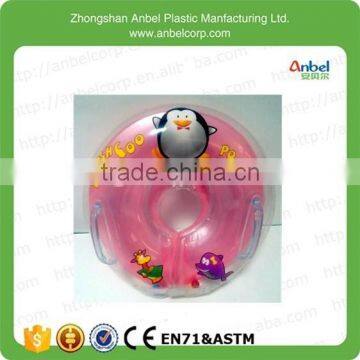 Newest adjustable baby float lap inflatable swim neck ring with handle for baby