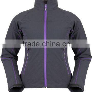 Cheap 4-way fleece lined softshell jacket