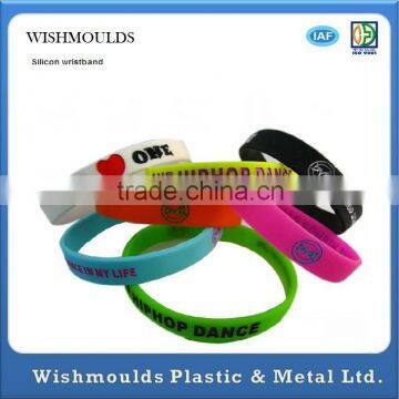 Colorful sillicone wrist strap Shaped round Mould Silicone Mould factory