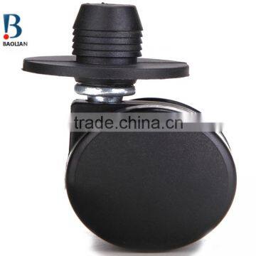 2016 Novelty Sales 30mm Black Nylon Swivel Furniture Twin Plastic Caster Wheels