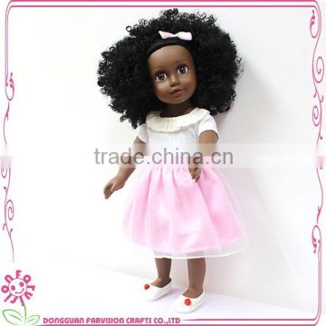 Vinyl Black Dolls 18 Inch Cartoon Design OEM african dolls for children